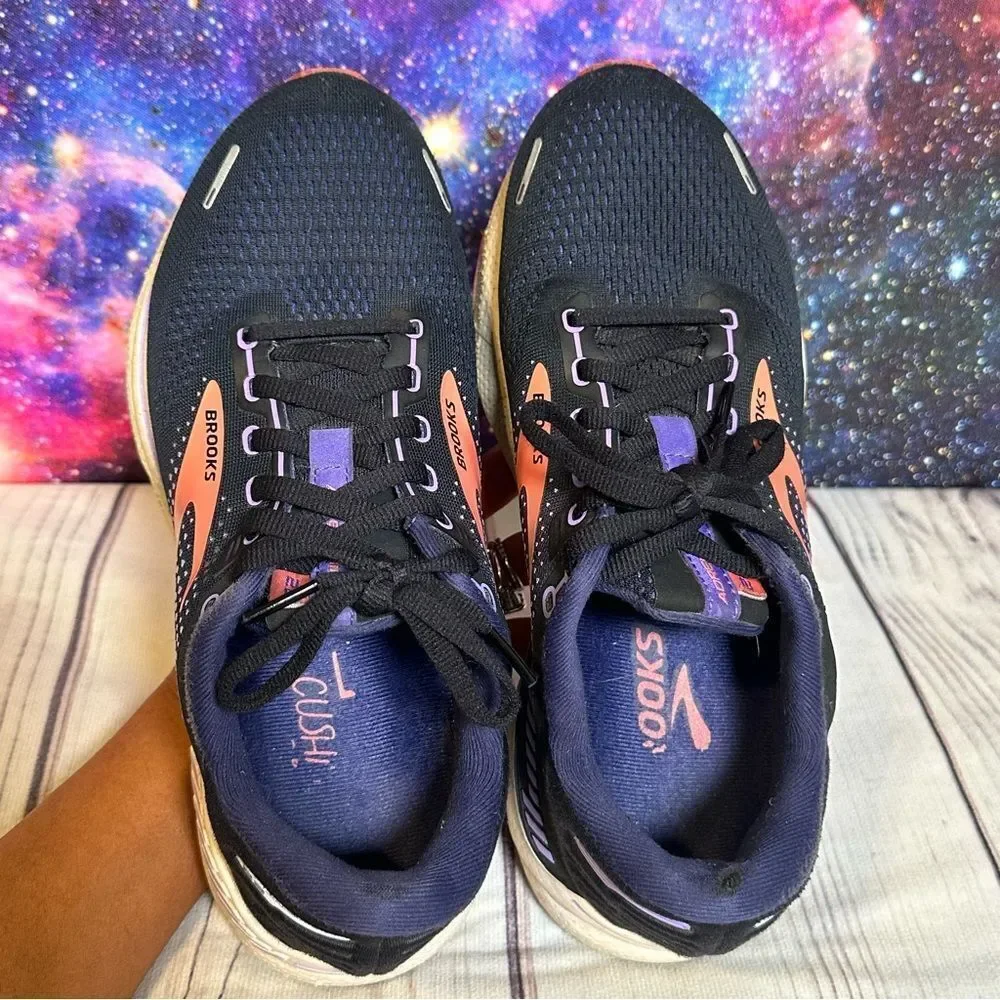 Brooks Adrenaline GTS Women Sz 8 D Black/Purple Athletic Sneaker ​​Running Shoes
